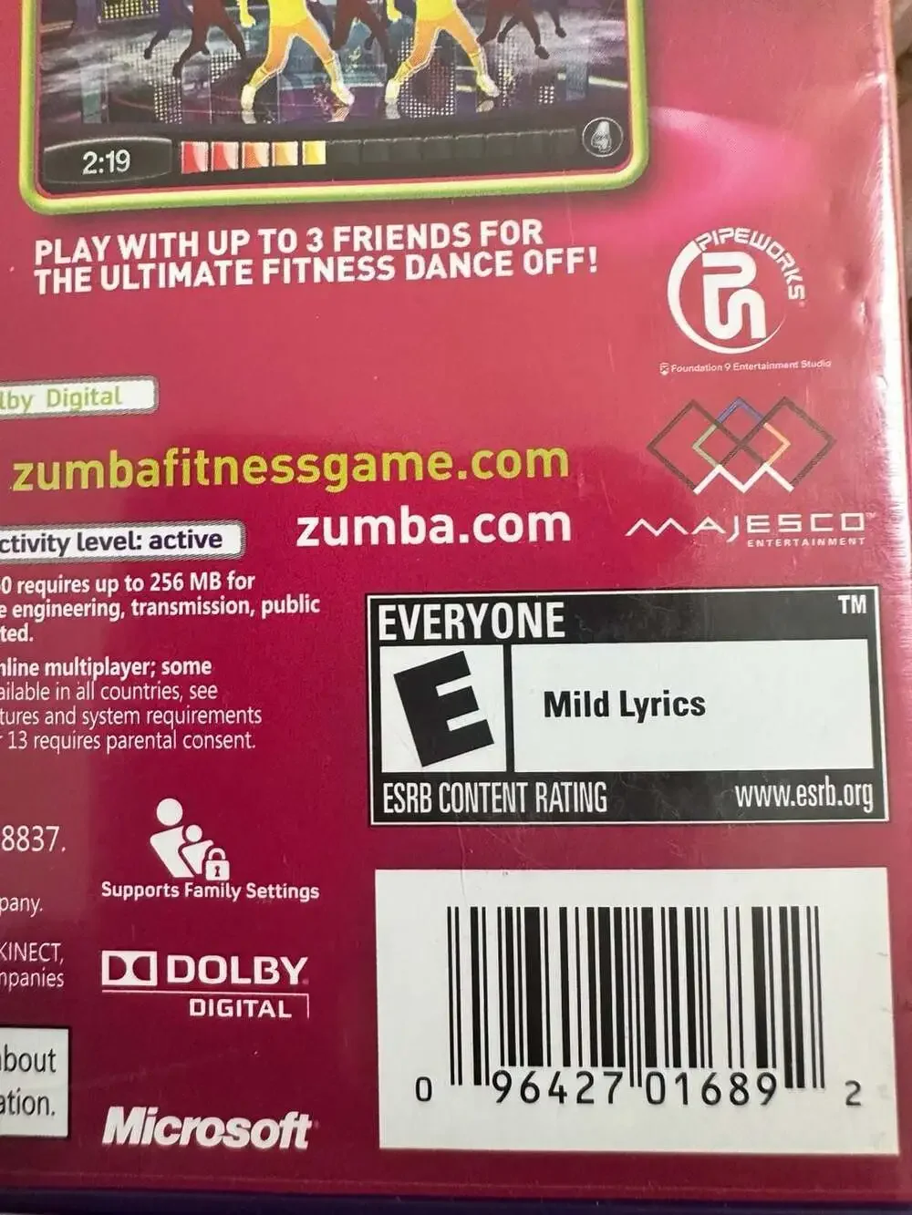 Zumba Fitness (Microsoft Xbox 360, 2010)
